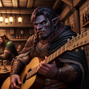 Azrag, barde semi-orc